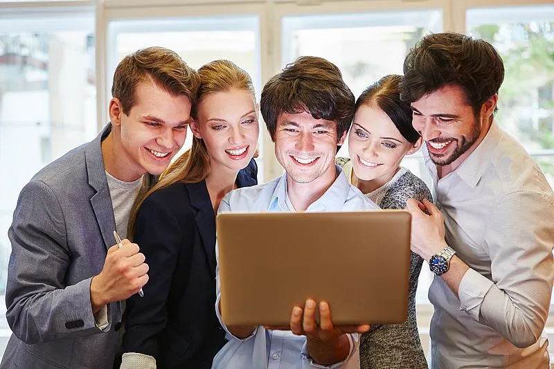 Diseño de una web corporativa en pantalla